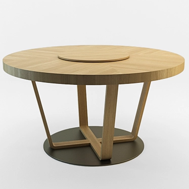Elegant Ermione Dining Table 3D model image 1 