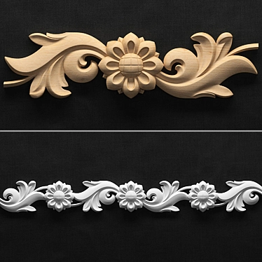 Sunflower Carved Decor - Kitchen Accent 3D model image 1 