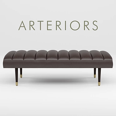 Industrial-Inspired Arteriors Christophe Bench 3D model image 1 