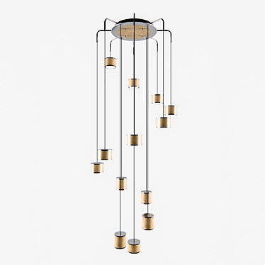 Modern Regenbogen Pendant Light 3D model image 1 