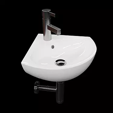 Kolo Runa Corner Washbasin 3D model image 1 