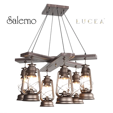 SALERNO 6X: Stylish Ceiling Lamp 3D model image 1 