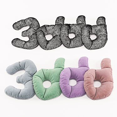 3D Flair Pillows 3D model image 1 