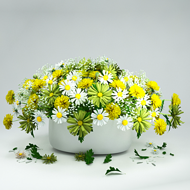 Refreshing Rain Garden Décor 3D model image 1 