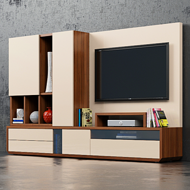Modern Garcia Sabate Wall Unit 3D model image 1 
