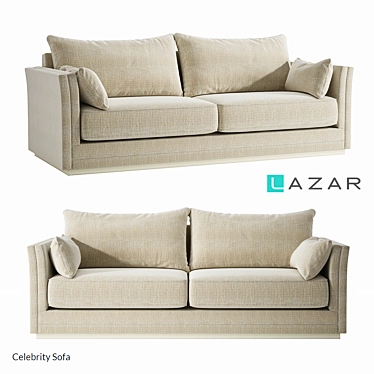 Modern Luxury Lazar Celebrity Sofa 3D model image 1 