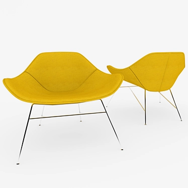 Sleek Office Lounge Chair: Pablo 3D model image 1 