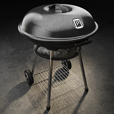 Portable Grill: Perfect for Outdoor Relaxation 3D model image 1 