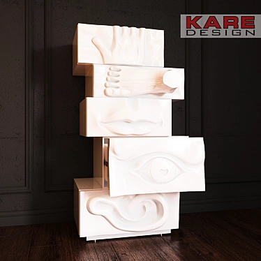 KARE Body Art Chest: Stylish and Spacious 3D model image 1 