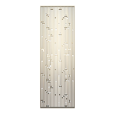 Elegant Panel Grille for Stunning Decor 3D model image 1 