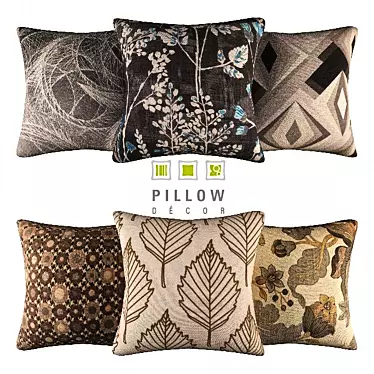 Cosy Chic Collection: Pillow Set 3D model image 1 