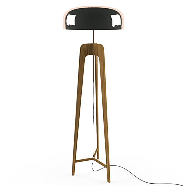 Elegant Porada Floor Lamp 3D model image 1 