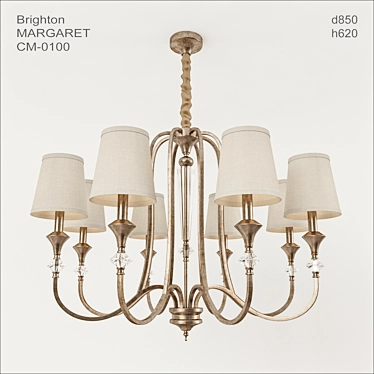 Elegant Brighton Chandelier 3D model image 1 