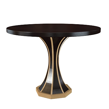 Black Arabesque Key Table 3D model image 1 