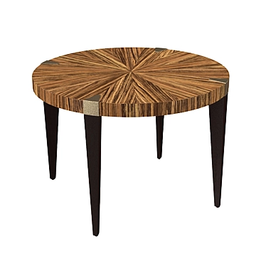 Modern Black Endo Table 3D model image 1 