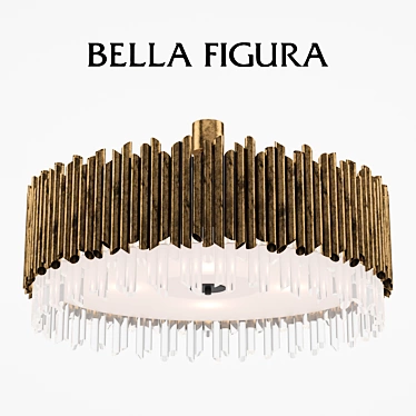 Elegant Bella Figura Chandelier 3D model image 1 