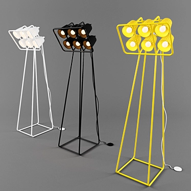 Seletti Multilamp Floor - Stylish and Versatile Lighting 3D model image 1 