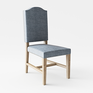 Elegant Oak Carter Dining Chair 3D model image 1 