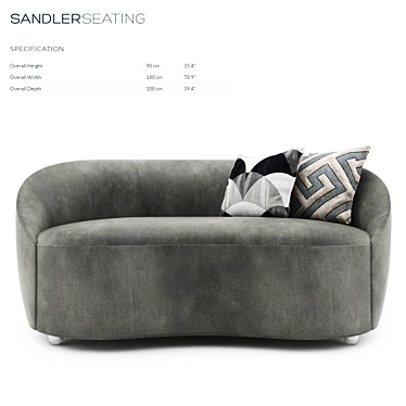 ModernLuxe Luma Sofa: Stylish Comfort 3D model image 1 