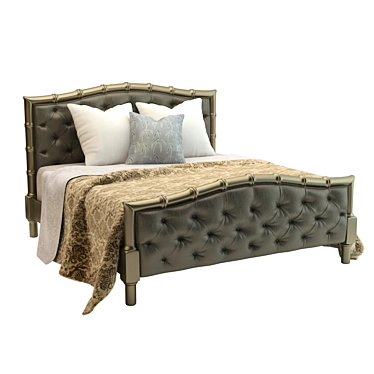 Chaddock Mallory Square Bed: Sleek and Stylish Comfort 3D model image 1 