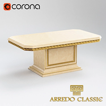 Elegant Italian Coffee Table 3D model image 1 