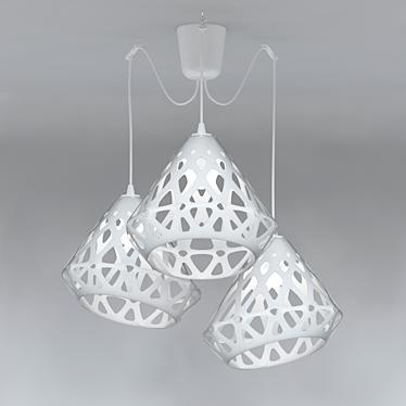 ZAHA LIGHT Chandelier: A Stunning Illumination 3D model image 1 