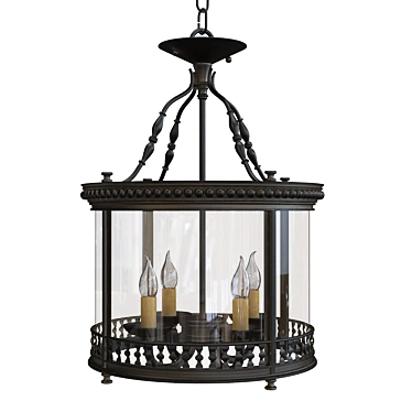 Elegant Grayson Ceiling Lantern 3D model image 1 