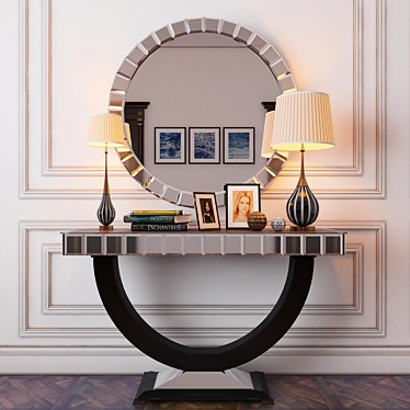 Elegant Console Table 3D model image 1 