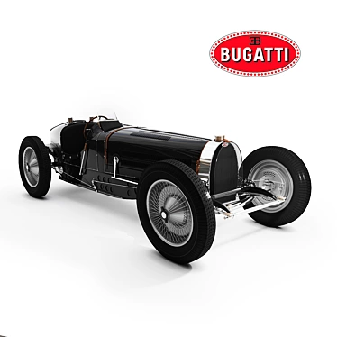 Classic Racing Legend: Bugatti Type 59 3D model image 1 