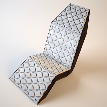 Sleek Poly Modern Chair 3D model image 1 