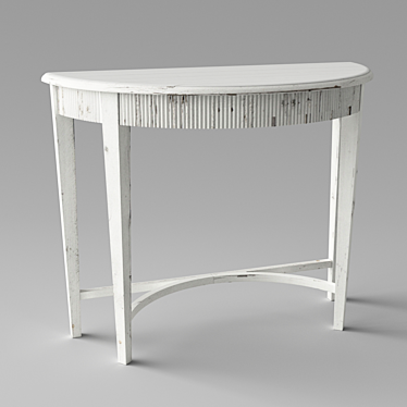 Elegant Parisio Console Table 3D model image 1 