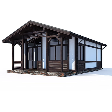 Title: Modern Private Residence Design 3D model image 1 
