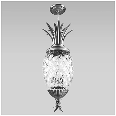 Antique Nickel Plantation Chandelier 3D model image 1 