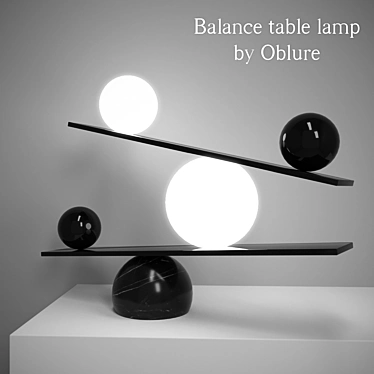 Balance lamp by Victor Castanera. Oblure