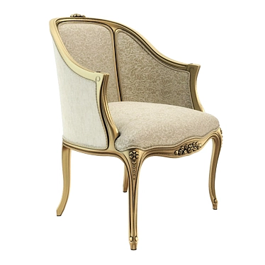 Luxury Pierre Armchair - Galimberti Nino 3D model image 1 