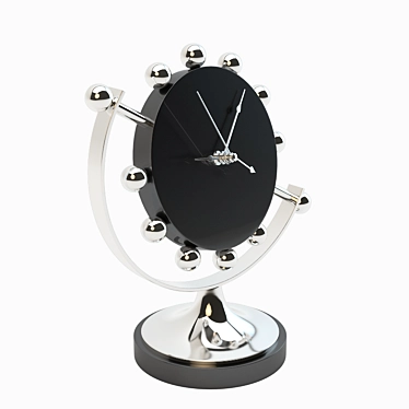 Axis Clock: Sleek and Elegant Timepiece 3D model image 1 