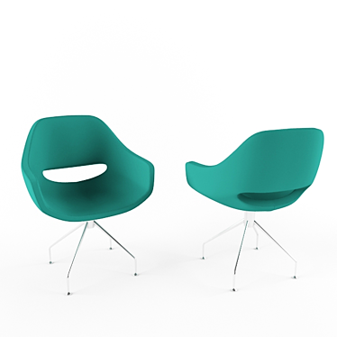 Sleek Ergonomic Desk Chair 3D model image 1 