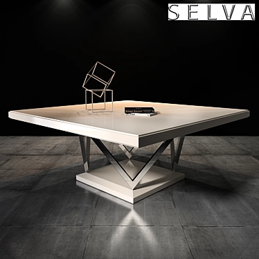 Luxury Selva Waldorf Dining Table 3D model image 1 