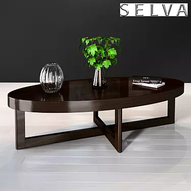 Modern Selva Criss Cross Coffee Table 3D model image 1 