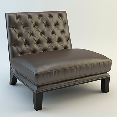 Luxury Club Chair: Kesterport Elegance 3D model image 1 