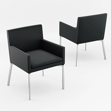 Modern Minimalist Manet Chair 3D model image 1 