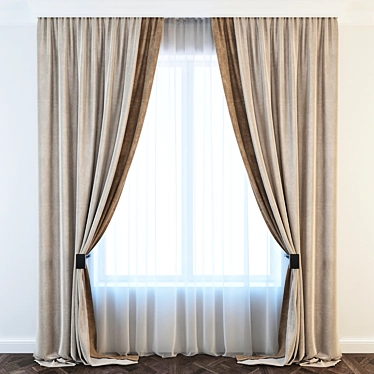 Elegant Window Drapes

(This title assumes that the product is an elegant curtain for a window) 3D model image 1 