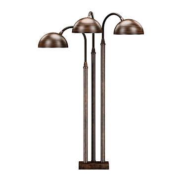 Elegant Porta Romana Arc Lamp 3D model image 1 