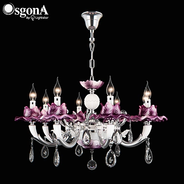 Elegant Crystal Chandelier 3D model image 1 