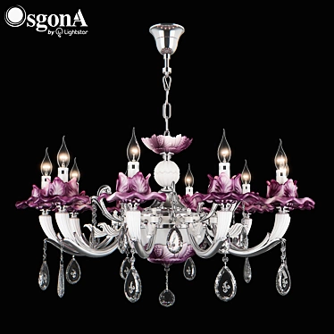 Anemone Osgona: Elegant Crystal Chandelier 3D model image 1 