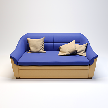 Title: Corona Galant-2 Sofa: Modern Comfort, Stylish Design 3D model image 1 