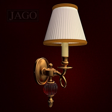 JAGO I Nobili NCL 079/A Crystal Wall Lamp 3D model image 1 