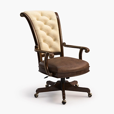 Grand Palais Tilt Swivel Chair: Opulent European Elegance 3D model image 1 