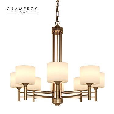 Elegant Zoey Chandelier - Illuminate Every Space 3D model image 1 