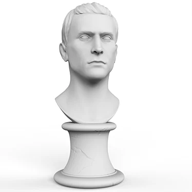 Elegant Bust Sculpture 3D model image 1 